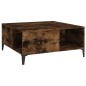 vidaXL Mesa de centro madera contrachapada roble ahumado 80x80x36,5 cm vidaXL Mesa de centro madera contrachapada roble ahumado 80x80x36,5 cm