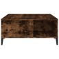 vidaXL Mesa de centro madera contrachapada roble ahumado 80x80x36,5 cm vidaXL Mesa de centro madera contrachapada roble ahumado 80x80x36,5 cm