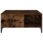 vidaXL Mesa de centro madera contrachapada roble ahumado 80x80x36,5 cm vidaXL Mesa de centro madera contrachapada roble ahumado 80x80x36,5 cm