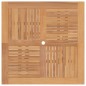 vidaXL Mesa de jardín plegable madera maciza de teca 120x120x75 cm vidaXL Mesa de jardín plegable madera maciza de teca 120x120x75 cm