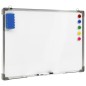 vidaXL Pizarra magnética de borrado en seco acero blanco 70x50 cm vidaXL Pizarra magnética de borrado en seco acero blanco 70x50 cm