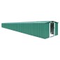 vidaXL Cobertizo de jardín acero galvanizado verde 257x990x181 cm vidaXL Cobertizo de jardín acero galvanizado verde 257x990x181 cm