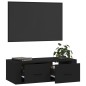 vidaXL Mueble de TV colgante madera contrachapada negro 80x36x25 cm vidaXL Mueble de TV colgante madera contrachapada negro 80x36x25 cm