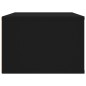 vidaXL Mueble de TV colgante madera contrachapada negro 80x36x25 cm vidaXL Mueble de TV colgante madera contrachapada negro 80x36x25 cm