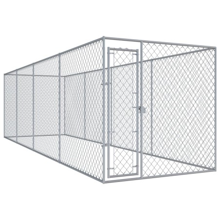 vidaXL Perrera de exterior 760x192x185 cm