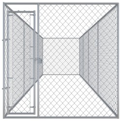 vidaXL Perrera de exterior 760x192x185 cm