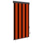 vidaXL Estor enrollable de exterior naranja y marrón 80x250 cm