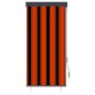 vidaXL Estor enrollable de exterior naranja y marrón 80x250 cm