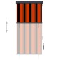 vidaXL Estor enrollable de exterior naranja y marrón 80x250 cm