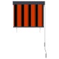 vidaXL Estor enrollable de exterior naranja y marrón 80x250 cm