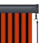 vidaXL Estor enrollable de exterior naranja y marrón 80x250 cm