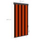 vidaXL Estor enrollable de exterior naranja y marrón 80x250 cm