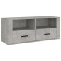vidaXL Mueble para TV contrachapada gris hormigón 100x35x40 cm vidaXL Mueble para TV contrachapada gris hormigón 100x35x40 cm