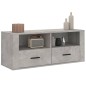 vidaXL Mueble para TV contrachapada gris hormigón 100x35x40 cm vidaXL Mueble para TV contrachapada gris hormigón 100x35x40 cm
