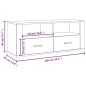 vidaXL Mueble para TV contrachapada gris hormigón 100x35x40 cm vidaXL Mueble para TV contrachapada gris hormigón 100x35x40 cm
