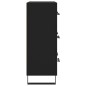 vidaXL Aparador de madera de ingeniería negro 69,5x34x90 cm vidaXL Aparador de madera de ingeniería negro 69,5x34x90 cm