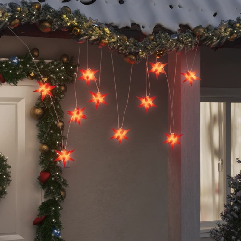 vidaXL Lámpara de Navidad 10 LEDs rojo 10 cm vidaXL Lámpara de Navidad 10 LEDs rojo 10 cm