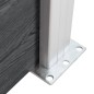 vidaXL Postes de valla 2 unidades aluminio 185 cm vidaXL Postes de valla 2 unidades aluminio 185 cm
