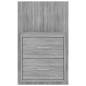 vidaXL Mesita de noche de pared gris Sonoma vidaXL Mesita de noche de pared gris Sonoma