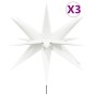 vidaXL Lámpara de Navidad LED plegable 3 unidades blanco 35 cm vidaXL Lámpara de Navidad LED plegable 3 unidades blanco 35 cm