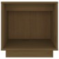 vidaXL Mesita de noche de madera maciza de pino marrón miel 40x30x40cm vidaXL Mesita de noche de madera maciza de pino marrón miel 40x30x40cm