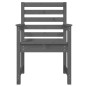 vidaXL Sillas de jardín 2 uds madera maciza pino gris 60x48x91 cm vidaXL Sillas de jardín 2 uds madera maciza pino gris 60x48x91 cm