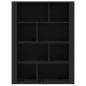 vidaXL Aparador de madera contrachapada negro 80x30x106 cm vidaXL Aparador de madera contrachapada negro 80x30x106 cm