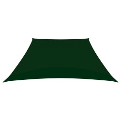 vidaXL Toldo de vela tela oxford trapecio verde oscuro 2/4x3 m