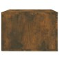 vidaXL Mesita de noche de pared color roble ahumado 50x36x25 cm vidaXL Mesita de noche de pared color roble ahumado 50x36x25 cm