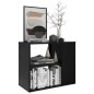 vidaXL Armario auxiliar de madera contrachapada negro 60x30x50 cm vidaXL Armario auxiliar de madera contrachapada negro 60x30x50 cm