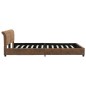 vidaXL Estructura de cama de piel de ante artificial marrón 160x200 cm vidaXL Estructura de cama de piel de ante artificial marrón 160x200 cm