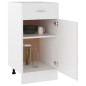 vidaXL Armario bajo cajón cocina madera ingeniería blanca 40x46x81,5cm vidaXL Armario bajo cajón cocina madera ingeniería blanca 40x46x81,5cm