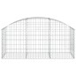 vidaXL Cesta de gaviones forma arco hierro galvanizado 150x50x60/80 cm vidaXL Cesta de gaviones forma arco hierro galvanizado 150x50x60/80 cm