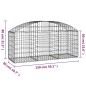 vidaXL Cesta de gaviones forma arco hierro galvanizado 150x50x60/80 cm vidaXL Cesta de gaviones forma arco hierro galvanizado 150x50x60/80 cm