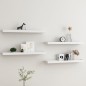 vidaXL Estantes de pared Loggia 4 uds blanco MDF 80x15x4 cm vidaXL Estantes de pared Loggia 4 uds blanco MDF 80x15x4 cm