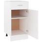 vidaXL Armario bajo cajón cocina madera ingeniería blanca 40x46x81,5cm vidaXL Armario bajo cajón cocina madera ingeniería blanca 40x46x81,5cm
