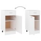 vidaXL Armario bajo cajón cocina madera ingeniería blanca 40x46x81,5cm vidaXL Armario bajo cajón cocina madera ingeniería blanca 40x46x81,5cm