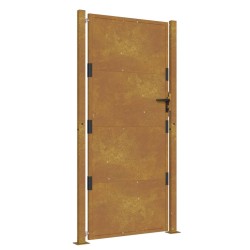 vidaXL Puerta de jardín acero corten 105x180 cm