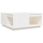 vidaXL Mesa de centro de madera maciza de pino blanco 80x81x36,5 cm vidaXL Mesa de centro de madera maciza de pino blanco 80x81x36,5 cm