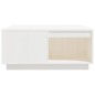 vidaXL Mesa de centro de madera maciza de pino blanco 80x81x36,5 cm vidaXL Mesa de centro de madera maciza de pino blanco 80x81x36,5 cm