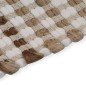 vidaXL Alfombra de baño tejida a mano de yute y tela natural y blanca vidaXL Alfombra de baño tejida a mano de yute y tela natural y blanca