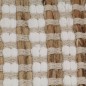 vidaXL Alfombra de baño tejida a mano de yute y tela natural y blanca vidaXL Alfombra de baño tejida a mano de yute y tela natural y blanca