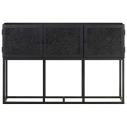 vidaXL Aparador de madera maciza de mango 115x30x76 cm