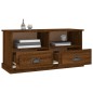 vidaXL Mueble de TV madera contrachapada marrón roble 93x35,5x45 cm 