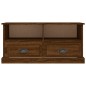 vidaXL Mueble de TV madera contrachapada marrón roble 93x35,5x45 cm 