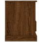 vidaXL Mueble de TV madera contrachapada marrón roble 93x35,5x45 cm 