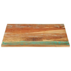 vidaXL Tablero de mesa rectangular madera maciza 70x80 cm 25-27 mm