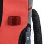 vidaXL Remolque de bicicleta para mascotas rojo y negro