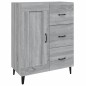 vidaXL Aparador de madera contrachapada gris Sonoma 69,5x34x90 cm