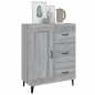 vidaXL Aparador de madera contrachapada gris Sonoma 69,5x34x90 cm